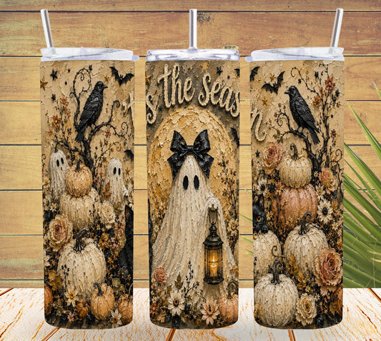 'Tis the Season' Halloween Tumbler and Tumbler Wrap *1094