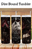 Dark Romantasy Dire Wolf Tumbler Tumbler and Tumbler Wrap  *1091