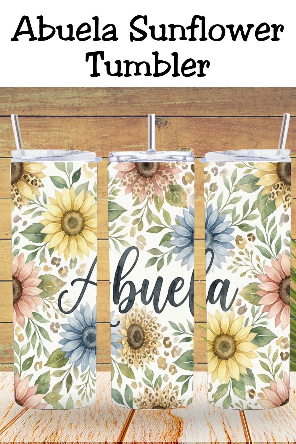 Celebrate the heart of the family with this beautiful Abuela floral tumbler design, featuring soft watercolor sunflowers, leafy greenery, and warm neutral accents. Designed to honor Spanish-speaking grandmas, this wrap is perfect for Mother’s Day, Christmas, birthdays, or a just-because gift from the grandkids.