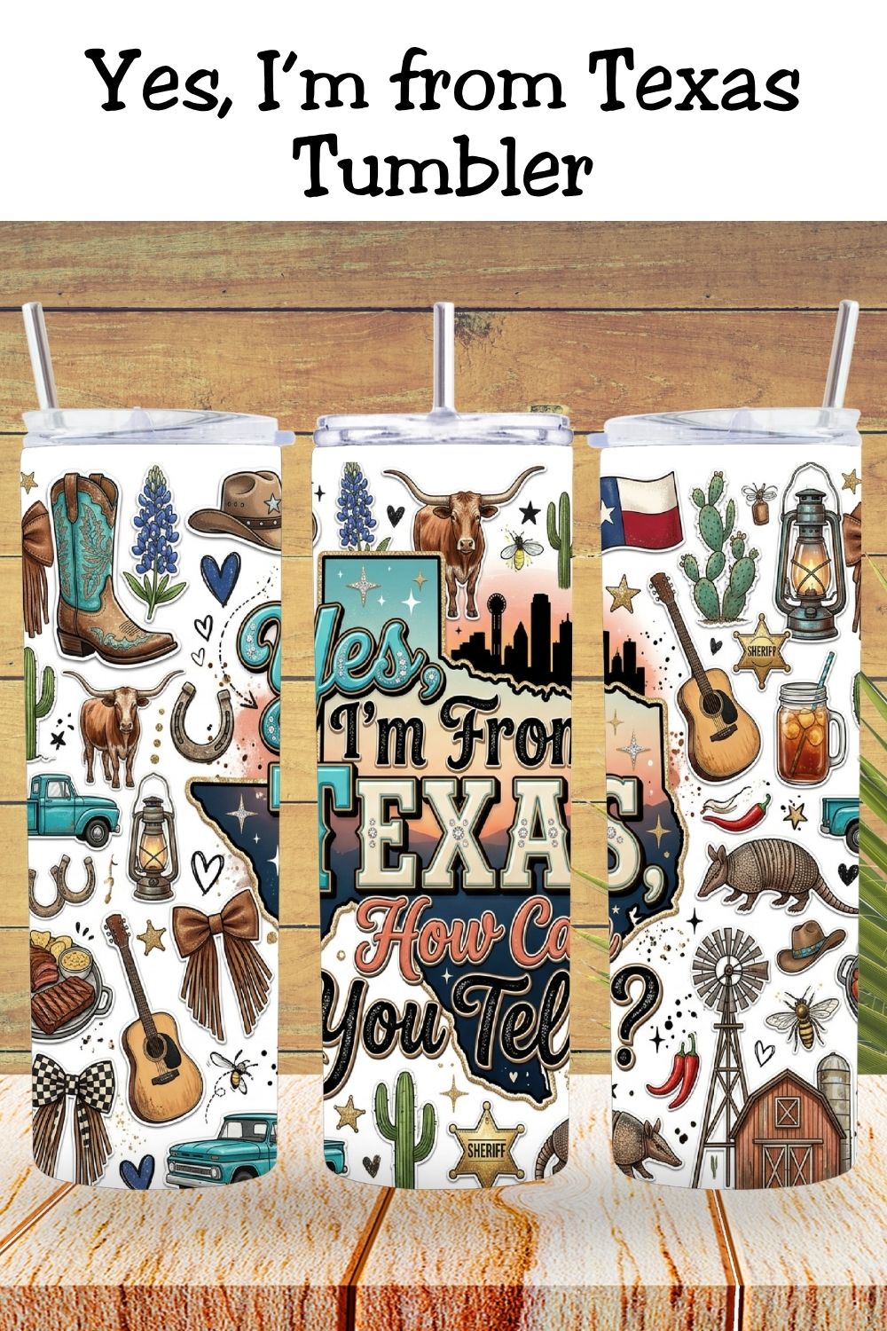 Texas Pride Tumbler and Tumbler Wrap PNG  *1062