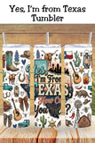 Texas Pride Tumbler and Tumbler Wrap PNG  *1062