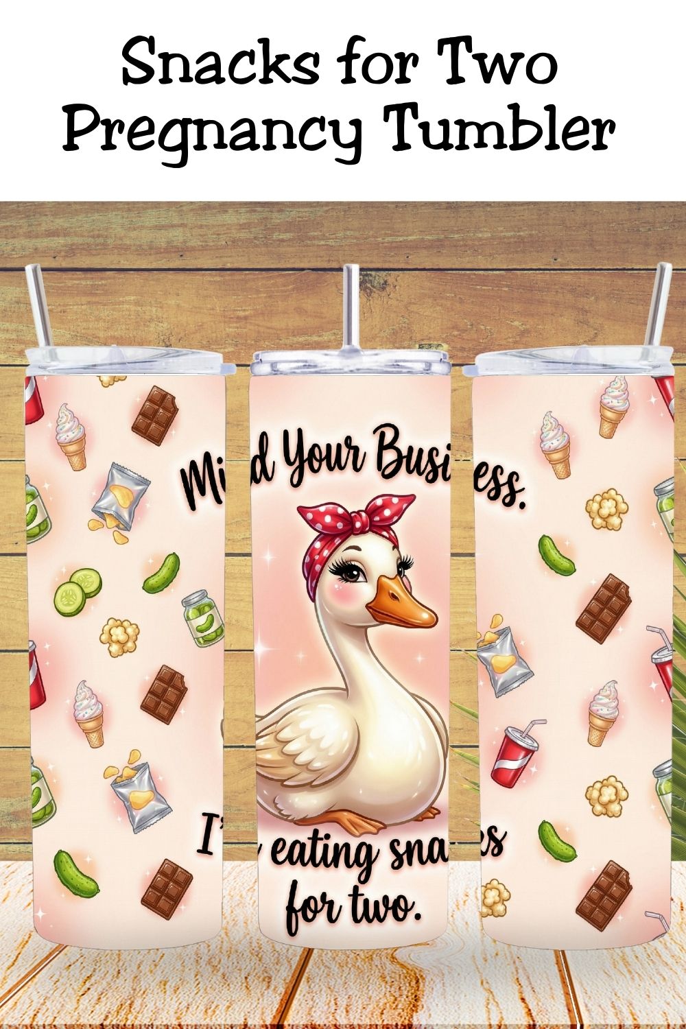 If you sell pregnancy tumblers or maternity shirts, this Funny Pregnant Goose PNG is built to convert. Pregnancy humor consistently performs because there’s always demand for baby shower gifts, cravings merch, and “eating for two” maternity designs. The glossy retro bandana aesthetic gives this maternity sublimation design a premium look that stands out from flat clipart. Use it for 20oz skinny tumbler wraps, maternity tees, tote bags, or baby shower party favors. Cute animal + cravings theme + bold phrase 