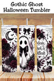 Delicate, Dark & Difficult Ghost Tumbler and Tumbler Wrap  *1090