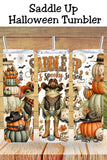 Western Halloween Frog Tumbler and Tumbler Wrap *1095