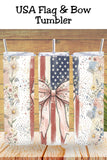 Coquette 4th of July Tumbler    *1014