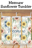 Celebrate Meemaw with a floral 20oz skinny tumbler design she’ll love. Choose a ready-to-gift physical tumbler or the digital download sublimation wrap to create your own. Perfect for searches like meemaw tumbler, grandma tumbler gift, and sunflower tumbler wrap.