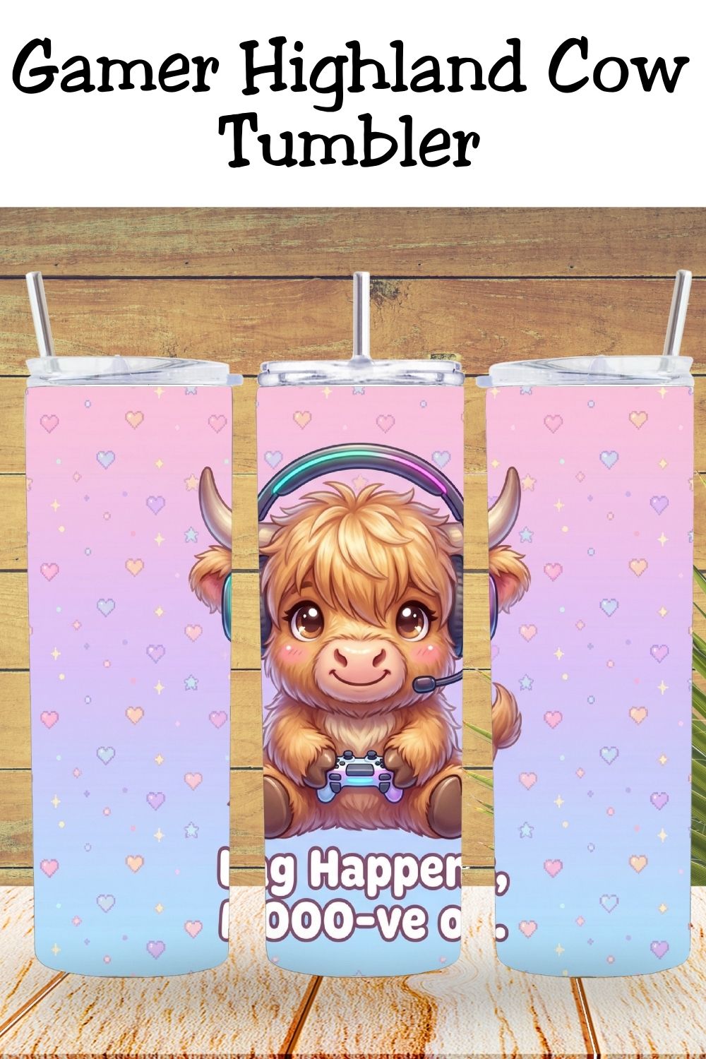 Looking for a cute gamer design that actually sells? 🐮✨
This highland cow tumbler wrap PNG is made for 20oz skinny sublimation, with soft pastels and gamer humor buyers love.
Perfect for Etsy shops, craft fairs, and custom orders.
Instant download + easy to press.