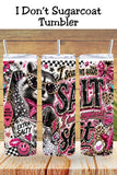 I Season with Salt Tumbler Wrap PNG & 20oz Skinny Tumbler   *1058