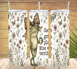 Funny Christian Frog Tumbler and Tumbler Wrap  *1100