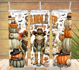 Western Halloween Frog Tumbler and Tumbler Wrap *1095