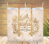 Neutral Boho Yeehaw and Amen Tumbler  *850