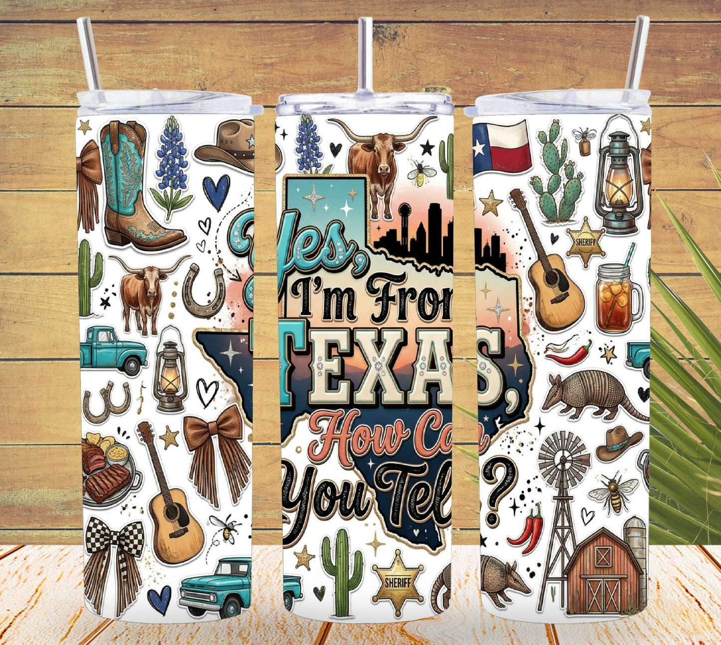 Texas Pride Tumbler and Tumbler Wrap PNG  *1062