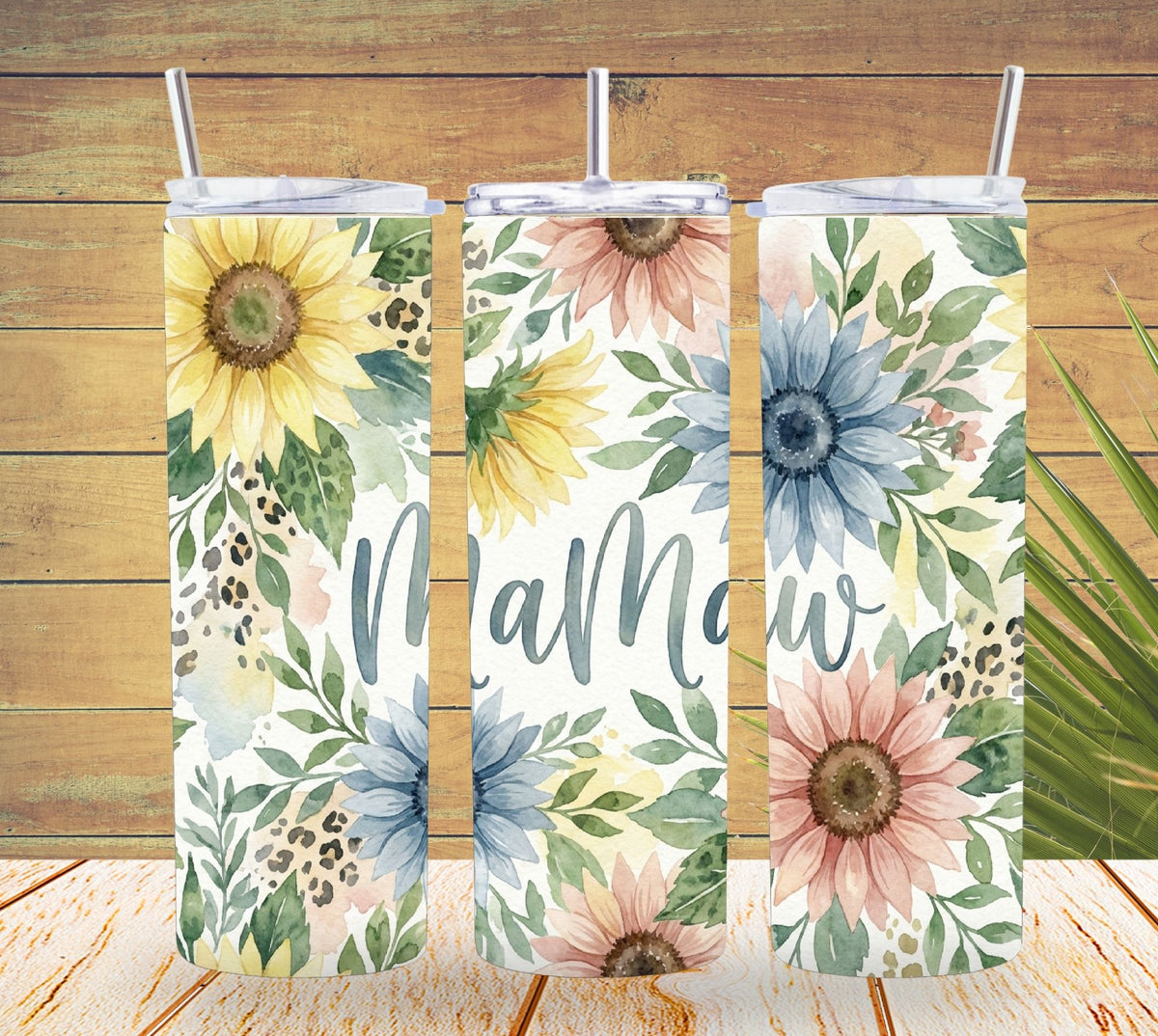 MaMaw Floral Tumbler – Grandma MaMaw 20oz Skinny Design   *904