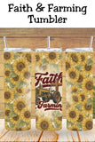 Country roots. Strong faith.
Create beautiful farm-inspired tumblers with this Faith and Farming design—perfect for sublimation projects, small businesses, or heartfelt Christian gifts.