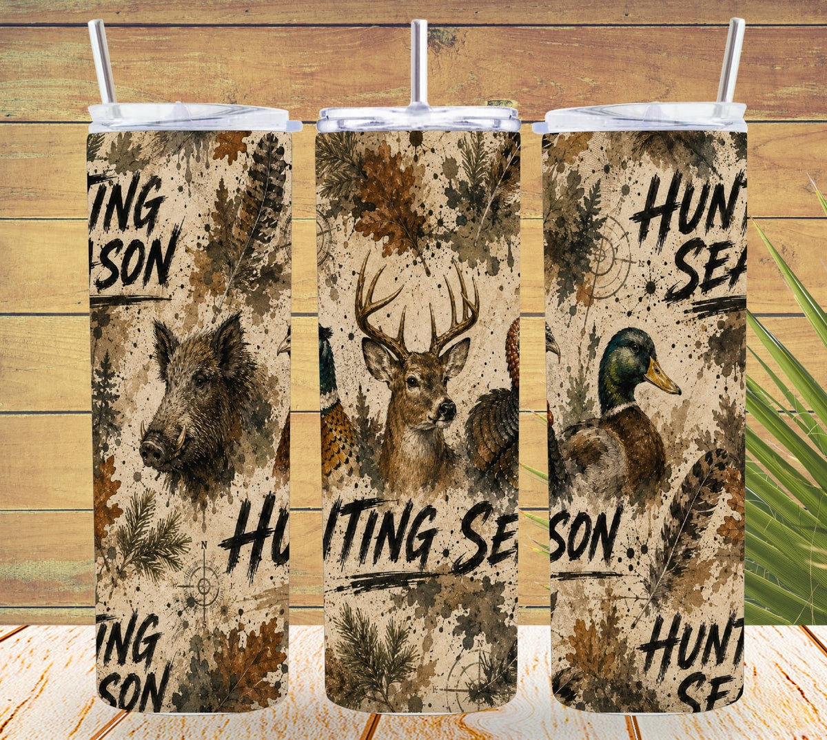 Hunting Season Tumbler and Tumbler Wrap   *1118