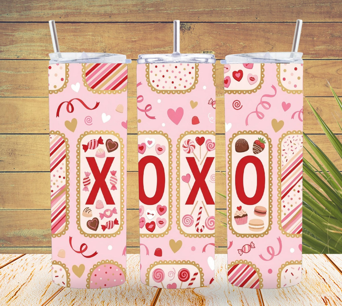 XOXO Candy Shop Valentine Tumbler    *841
