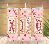 XOXO Valentine Tumbler    *840