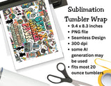 Gen X Starter Pack Tumbler and Tumbler Wrap *1097