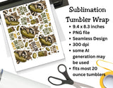 Just Dillin' With It Tumbler and Tumbler Wrap PNG  *1077