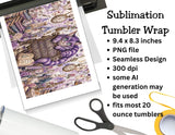Normal Was Never an Option Alice in Wonderland Tumbler and Tumbler Wrap  *1111