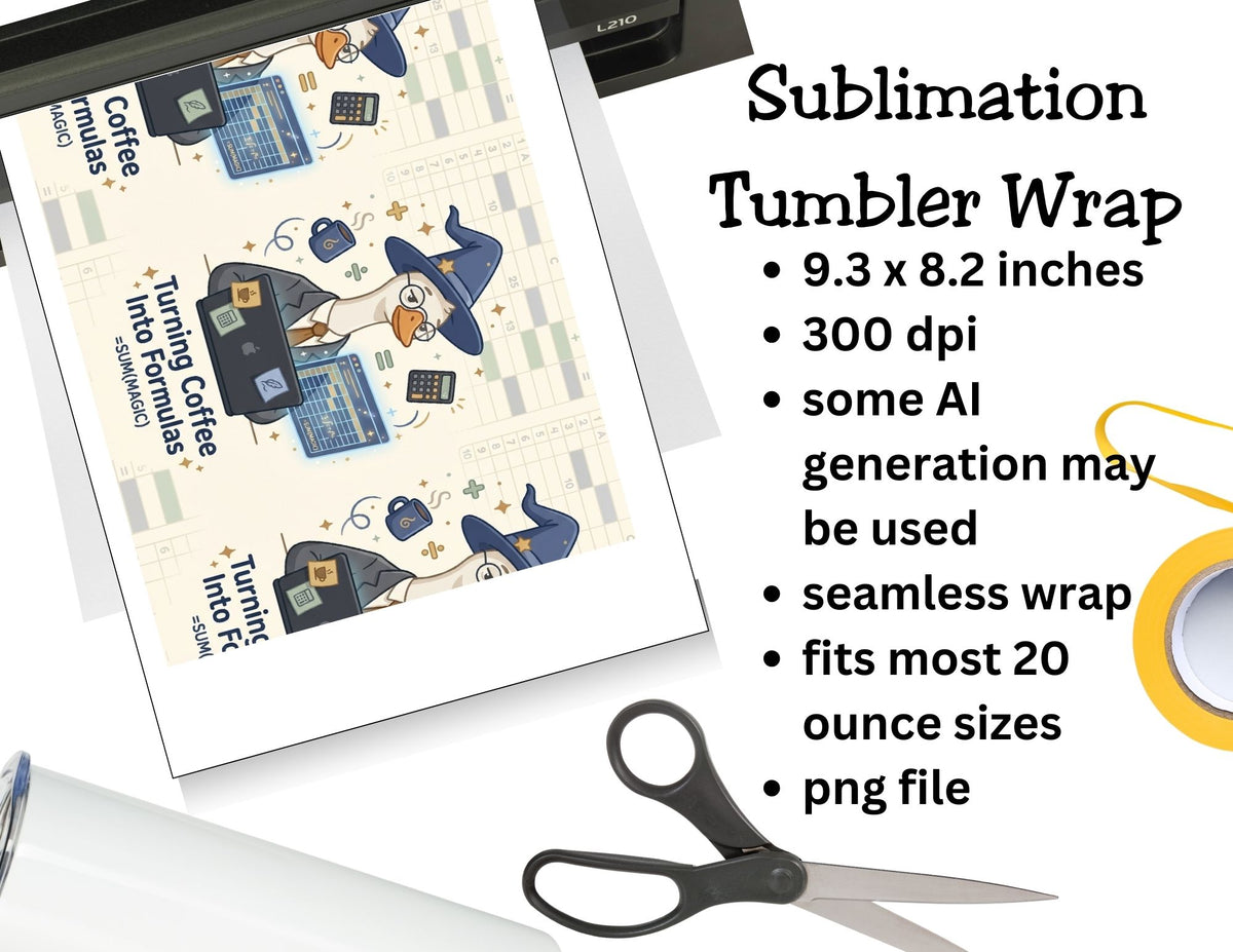Spreadsheet Wizard Tumbler   *861