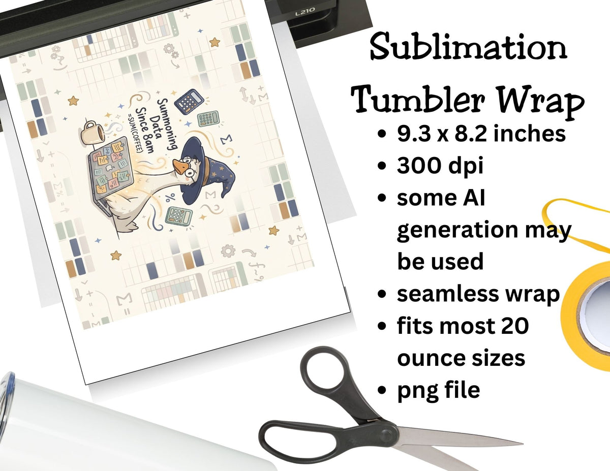Spreadsheet Goose Tumbler   *860
