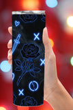 Lights Out Neon Dark Romance Tumbler Design  *868