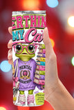 Overthinking Is My Cardio Frog Tumbler and Tumbler Wrap PNG  *1071