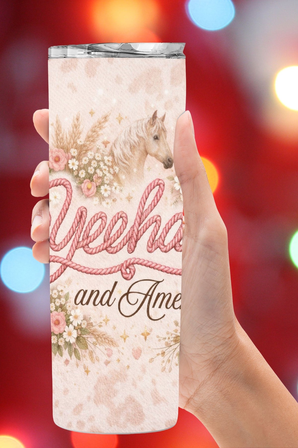 Coquette Yeehaw and Amen Tumbler   *849