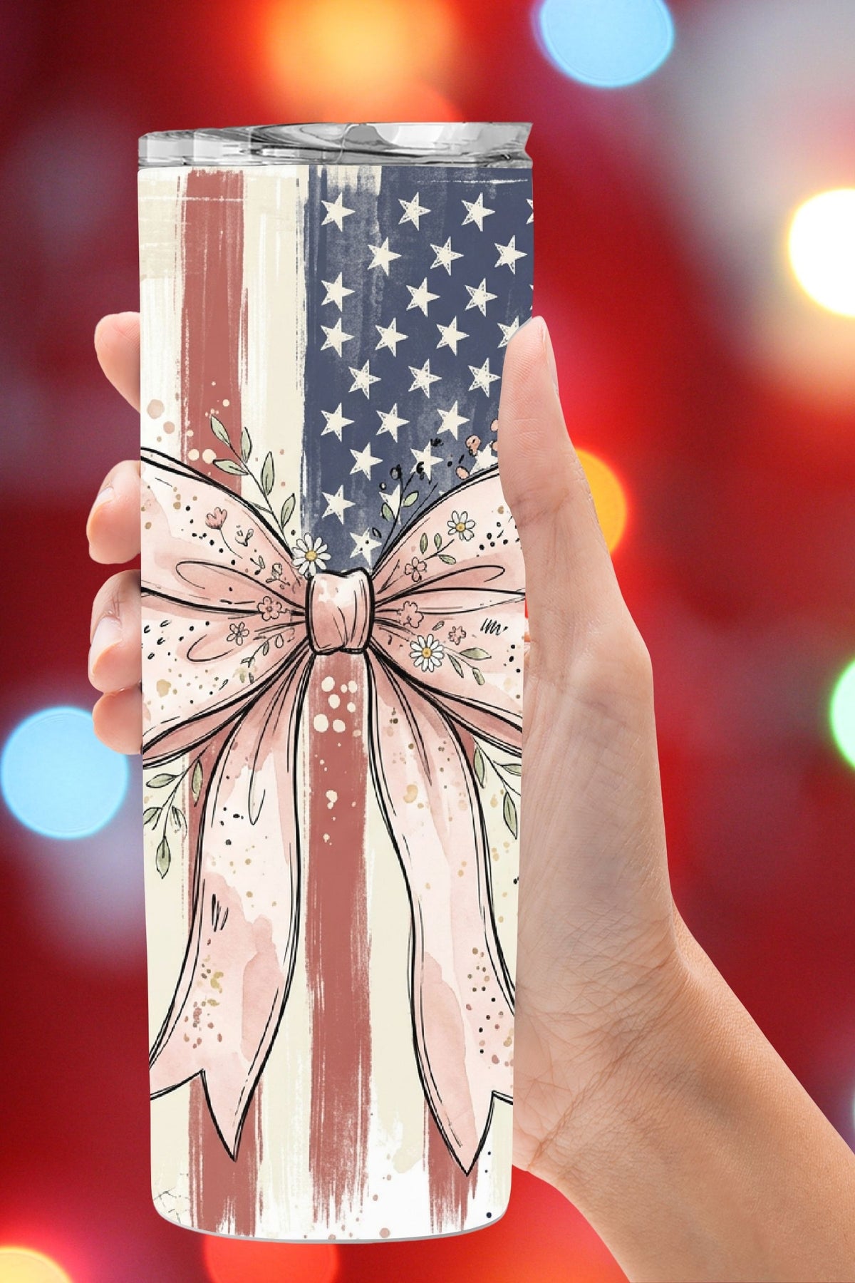 Coquette 4th of July Tumbler    *1014