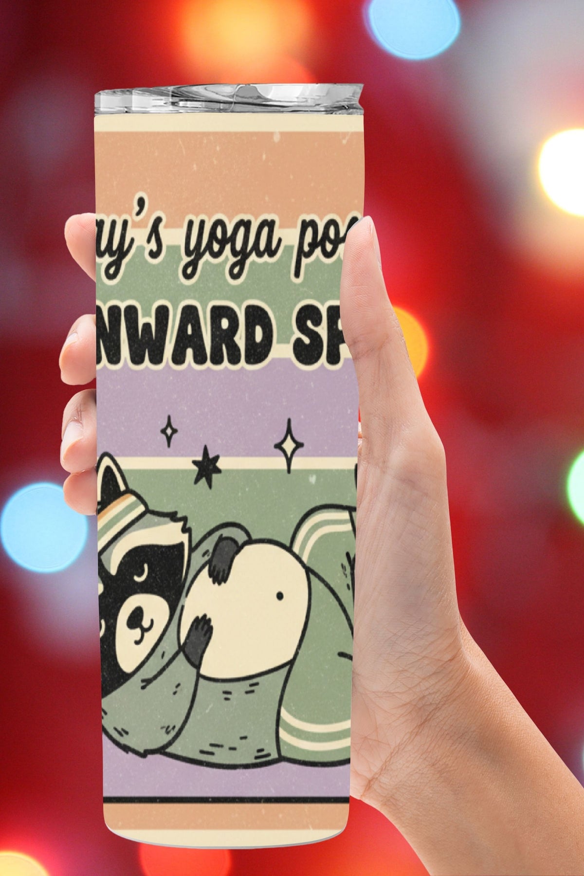 If today’s mood is downward spiral, this raccoon PNG gets it. A cute raccoon yoga pose with retro vibes makes this funny PNG design perfect for tumbler wraps, shirt design, and sticker PNG projects. A trending PNG option for makers creating mental health–inspired designs with humor, personality, and strong buyer appeal.