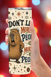 I Don’t Like Morning People, Sarcastic Coffee Tumbler and Tumbler Wrap   *1140