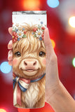 Obsessed with red, white, and blue drinkware? This USA highland cow tumbler features patriotic florals, a festive bow, and cozy farmhouse charm. Perfect for Fourth of July, Memorial Day, and summer celebrations.