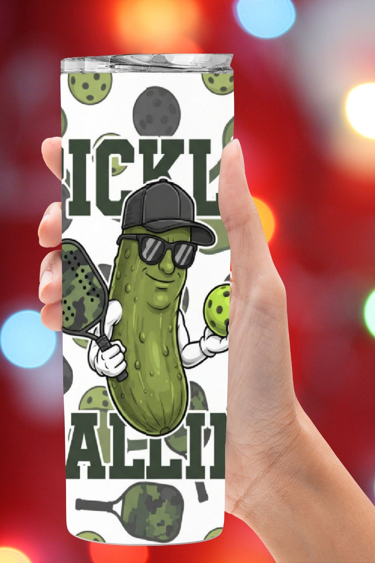 Serve up laughs on the court with this Pickle Ballin PNG! This funny pickleball design is perfect for tumbler wraps, sublimation PNG projects, and trendy summer gifts. Ideal for pickleball players, leagues, and small business crafters looking for a bold, sporty look.