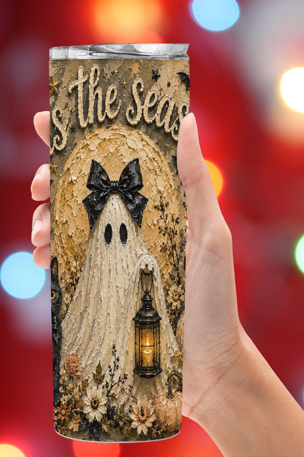 'Tis the Season' Halloween Tumbler and Tumbler Wrap *1094