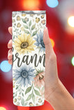 Celebrate Granny with a floral 20oz skinny tumbler design she’ll love. This Granny tumbler wrap is perfect for Mother’s Day, birthdays, or everyday grandma gifts. Ideal for buyers searching for granny tumbler, grandma tumbler gift, or sunflower tumbler wrap.
