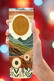 Bring calm nature vibes to your daily routine with this Boho Mountain Tumbler Wrap PNG. Inspired by landscape decor, mountain sun print art, and earthy neutral art, this design is ideal for sublimation tumblers, cozy gifts, and modern farmhouse style drinkware.
