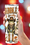 Western Halloween Frog Tumbler and Tumbler Wrap *1095