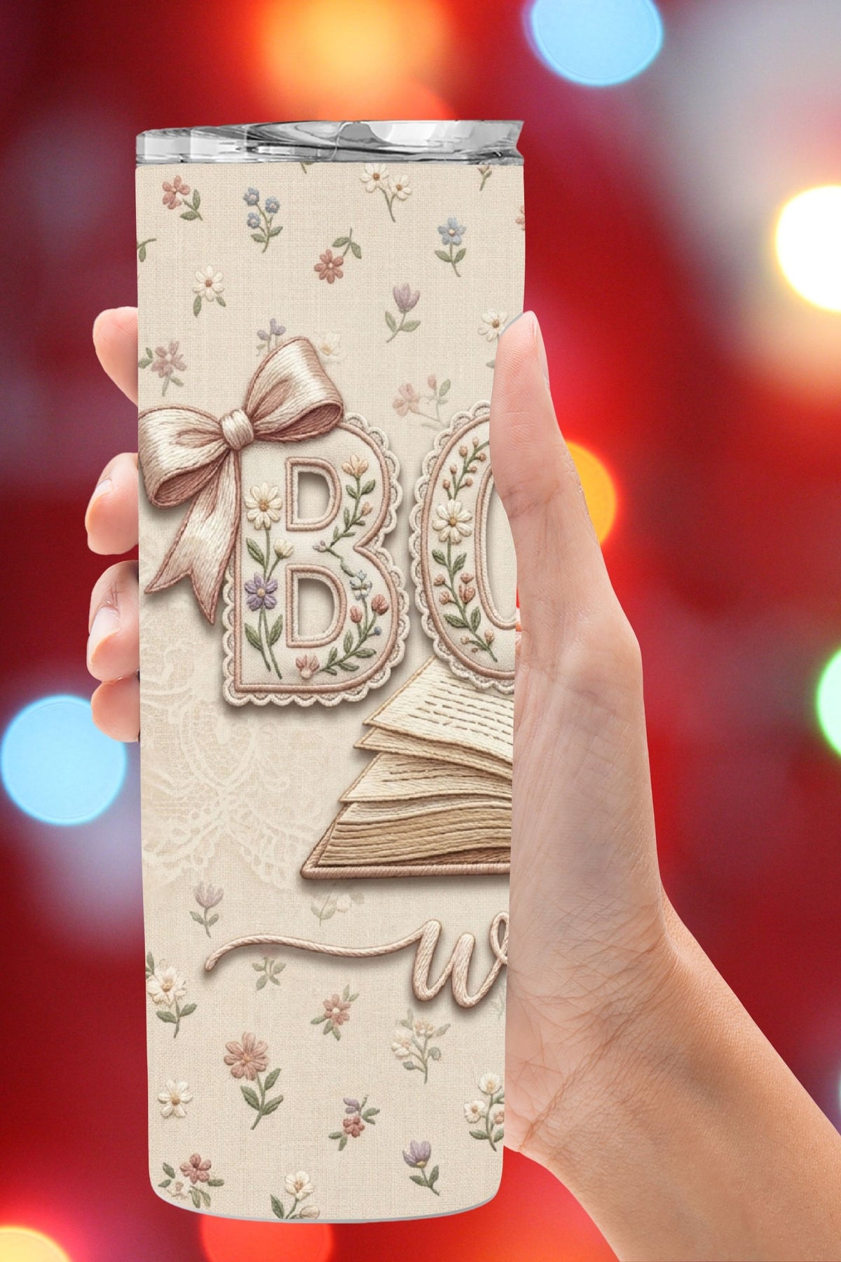 Looking for the perfect gift for a reader?
This floral bookworm tumbler features a soft cottagecore book design with wildflowers and bows—ideal for book lovers, librarians, and reading teachers. Choose physical tumbler or PNG design