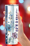 If you love modern floral aesthetics, this watercolor wildflower tumbler is a must-have. Featuring vertical brushstroke design, delicate blue cornflowers, lavender sprigs, and metallic gold details, this feminine floral tumbler is perfect for everyday iced coffee, teacher gifts, or spring market finds. Choose a physical insulated tumbler or grab the sublimation PNG to create your own trendy floral wrap.

Keywords: aesthetic floral tumbler, watercolor tumbler wrap, vertical brushstroke tumbler, spring drinkw
