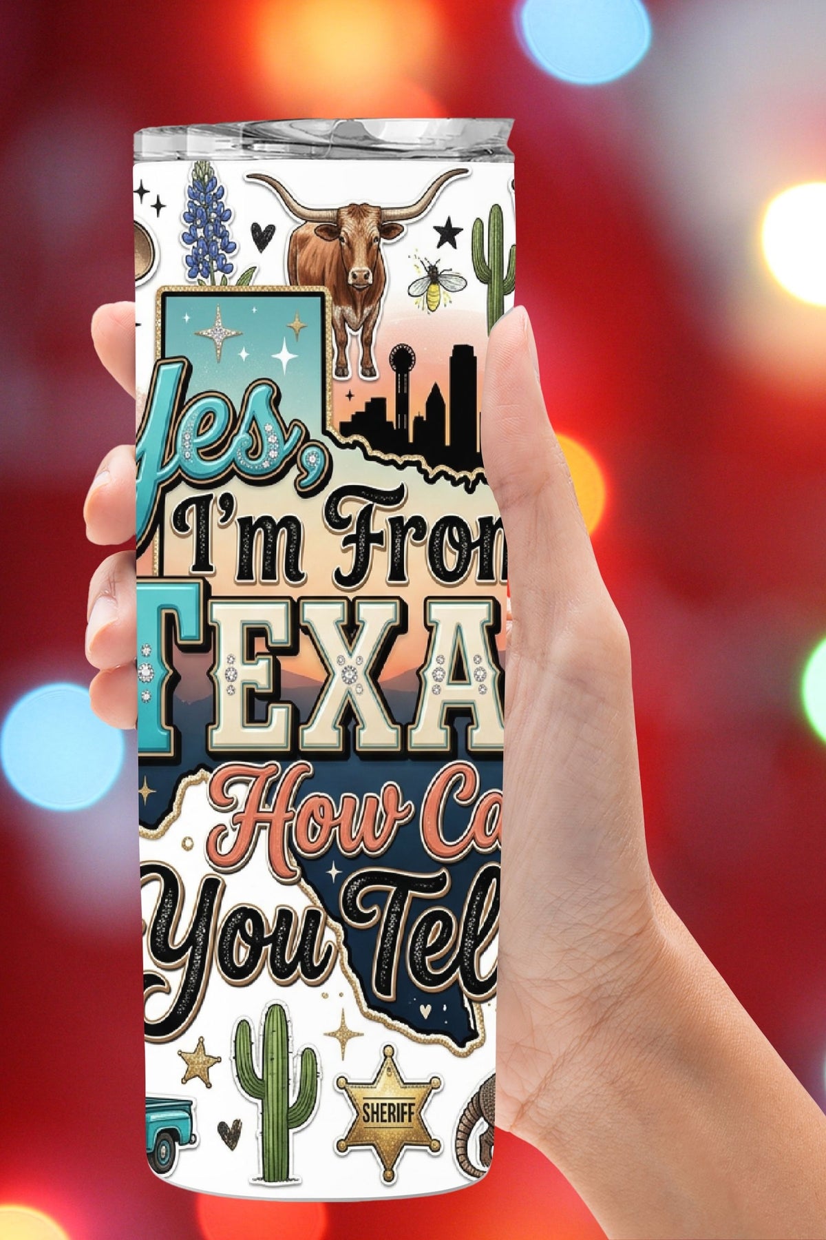 Texas Pride Tumbler and Tumbler Wrap PNG  *1062