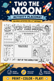 Planning a Two The Moon birthday party? 🚀 This printable outer space activity placemat is the perfect kids table activity for a 2nd birthday celebration! Little astronauts can color, trace rocket paths, complete a maze, find hidden space items, and draw themselves in space for out-of-this-world fun.

Perfect for space birthday parties, astronaut birthdays, moon themed birthdays, toddler party activities, and printable party decor. Simply print on standard 8.5x11 paper and let the fun begin!

✨ Instant down