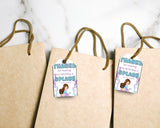 Little Mermaid Custom Name Thank You Gift Tag Canva Template Printable
