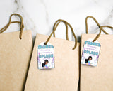Little Mermaid Custom Name Thank You Gift Tag Canva Template Printable