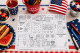 Patriotic 4th of July Activity Placemat Printable