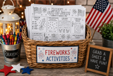 Patriotic 4th of July Activity Placemat Printable