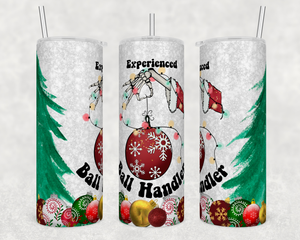Experienced Ball Handler Christmas 20 ounce Stainless Steel Tumbler