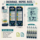 Middle School Backpack Blessing Tags Printable | Christian First Day of School Gift
