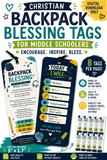 Middle School Backpack Blessing Tags Printable | Christian First Day of School Gift