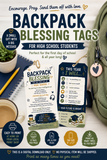 High School Backpack Blessing Tags Printable